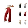 thumbnail image 1 of Sweatpants for Women Elastic High Waist Drawstring Wide Straight Leg Casual Loose Workout Gym Sweat Pants, 1 of 7