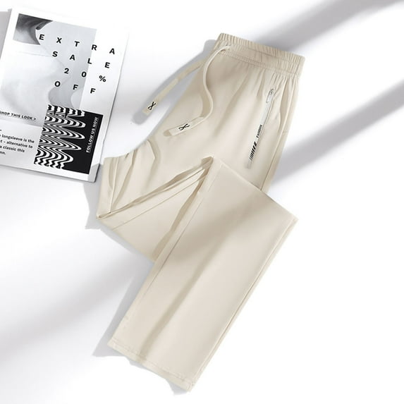 Sweatpants for Women Elastic Waist Women New Fashion Solid Pocket Zipper Casual Sports Quick Dry Sweatpants Full Length Pants