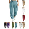 thumbnail image 1 of Sweatpants for Women High Waist Loose Joggers Drawstring Soft Lounge Pants With Pockets Casual Athletic Daily Pants, 1 of 10