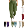 thumbnail image 1 of Sweatpants for Women High Waist Loose Joggers Drawstring Soft Lounge Pants With Pockets Casual Athletic Daily Pants, 1 of 10