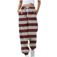 thumbnail image 1 of Sweatpants for Women High Waisted Straight Leg Sweat Pants Casual Solid Drawstring Elastic Pants with Pockets, 1 of 5