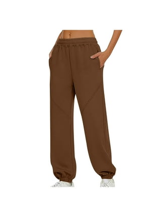 Brown GIRLS & TEENS Girl Wide Leg Cotton Sweatpants 2939082