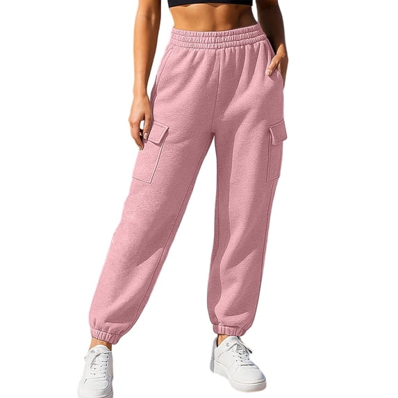Sweatpants for Women Pocket Detail all Season Elastic Waist for Travel Ready and Daily Rotation Suited to Casual Workday Style Wear Anywhere Appeal