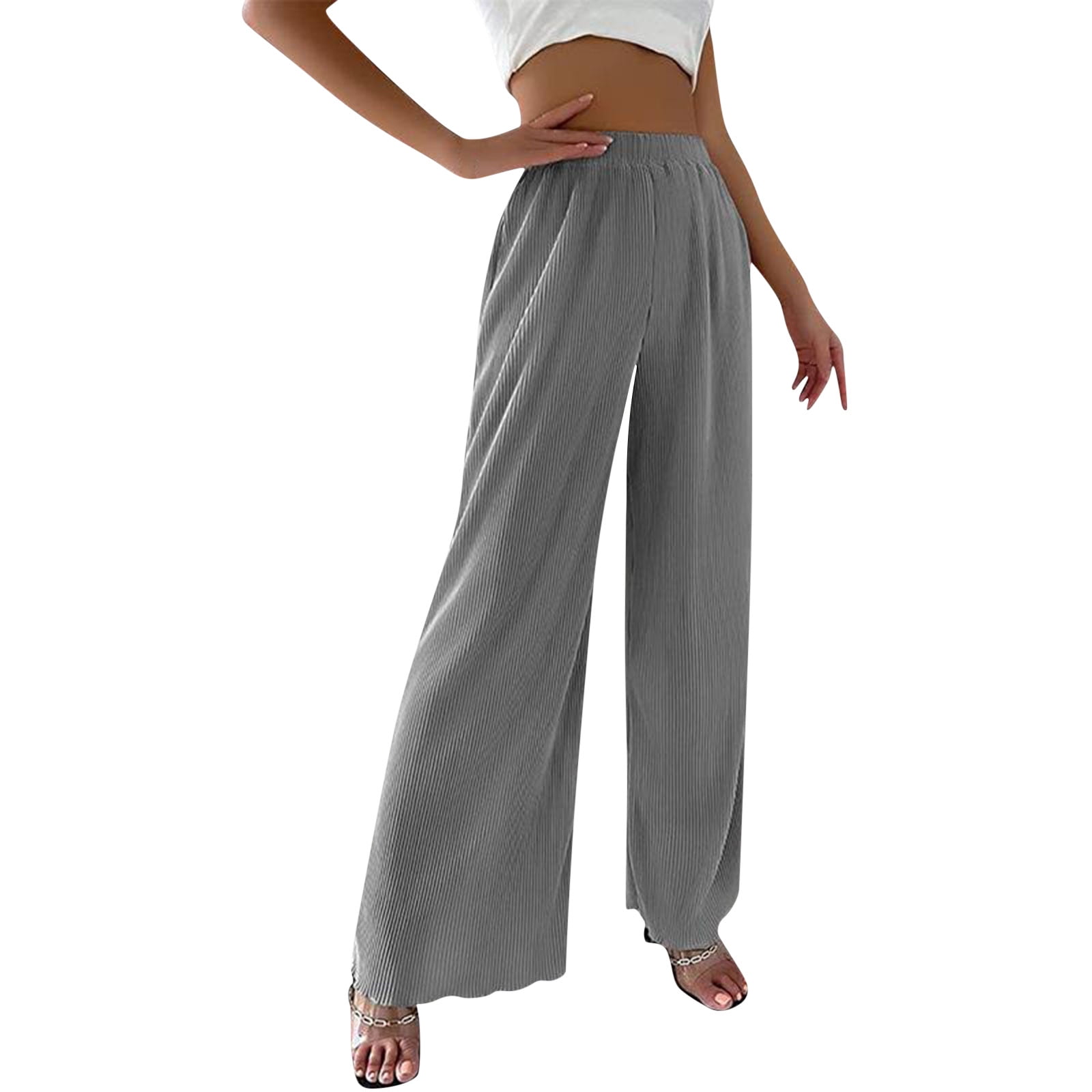 Sweatpants for Women Tall Womens Casual High Waisted Wide Leg