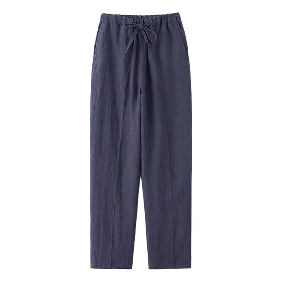 Sweatpants with Pockets Men Casual Straight Leg Pants Solid Color Men's Pants Loose Straight Leg Pants