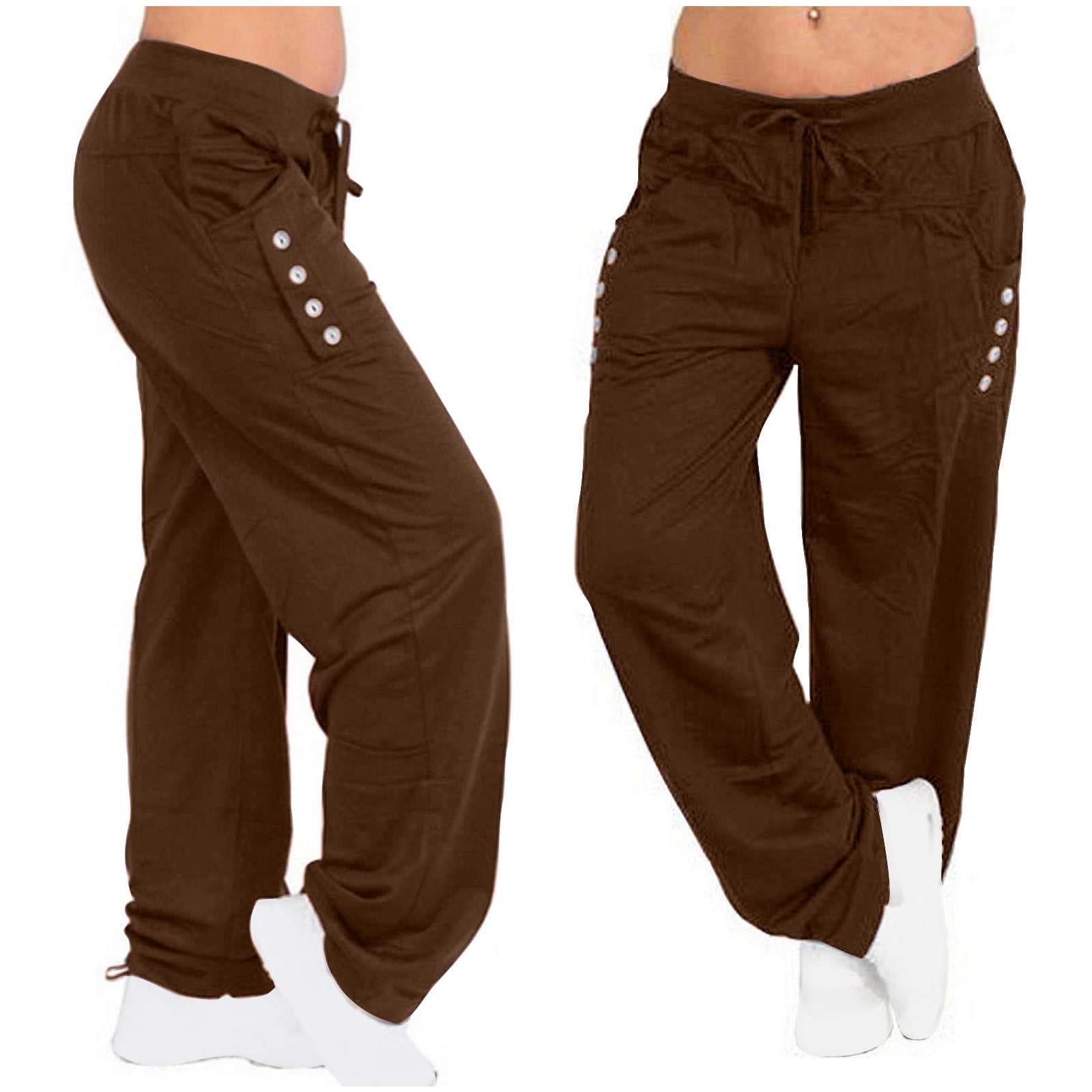 Sweatpants for women activewear Winter Wide Leg Yoga Sports Loose Casual  Long Pants Trousers cargo pants for women on clearance cargo pants for  women