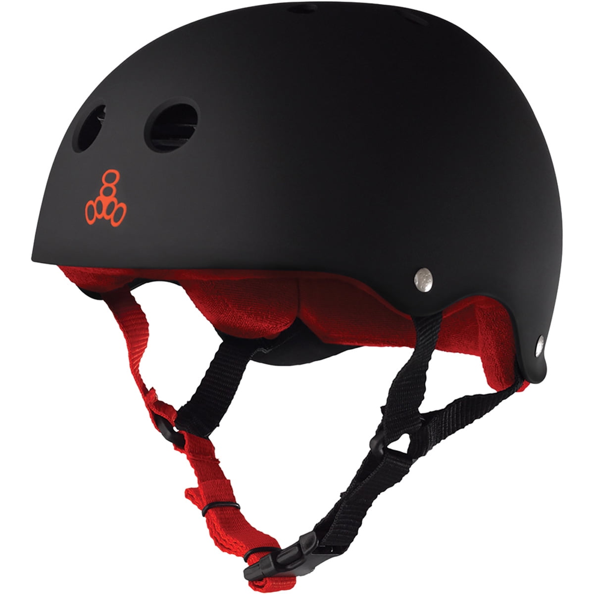 Sweatsaver Helmet Blk Rub w/ Red L
