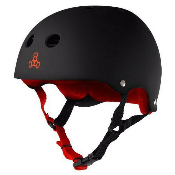 Sweatsaver Helmet Blk Rub w/ Red XS