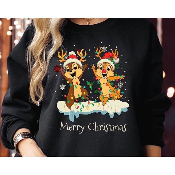 Sweatshirt (5143) Cat Everybody Loves Double Trouble Wonderland Family Vacation S Dale Tree Jumper, Sweatshirt Size S-5Xl