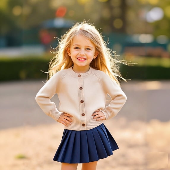 Sweatshirt Boy Long Sleeve Beige Sweatshirt Kids Crewneck Cardigans Tops Fall Clothes Girls Hoodies Size 1-2 Years