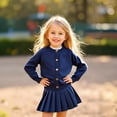 thumbnail image 1 of Sweatshirt Boys Long Sleeve Girls Blue Sweatshirt Oversized Crewneck Sweatshirts Fall Winter Clothes Girls Hoodies Size 5-6 Years, 1 of 4