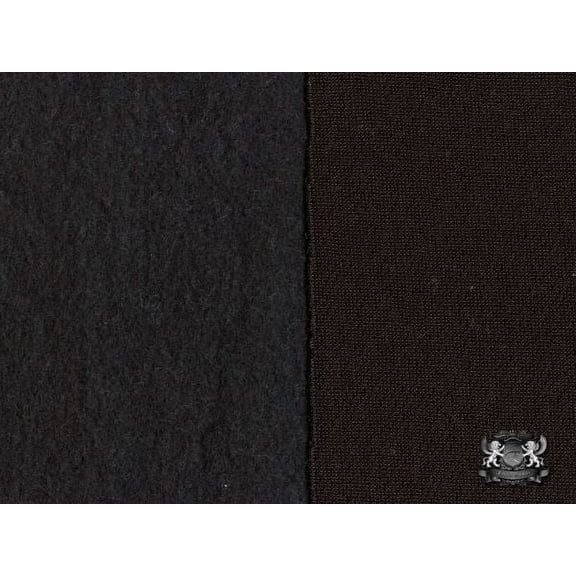 Sweatshirt Cotton Fleece Black Fabric
