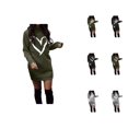 thumbnail image 1 of Sweatshirt Dress for Women 2025 Fall Winter Long Sleeve Crewneck Valentines Graphic Long Sweatshirt Pullover Tops, 1 of 1