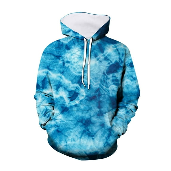 Sweatshirt For Teen Boys 3D Visual Digital Printed Children's Tie Dye Printed Pullover Pocket Hoodies 3 Years-4 Years