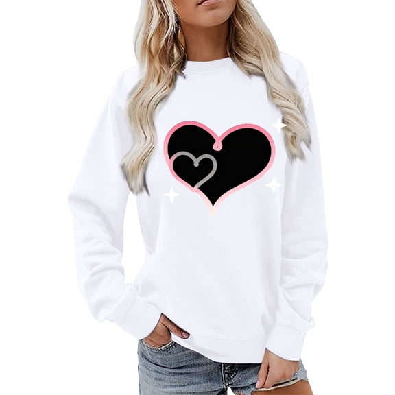 Sweatshirt For Women Casual Long Sleeve Crewneck Sweatshirt Soft Comfy Loose Fit Pullover Top For Everyday Hoodies For Women