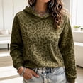 thumbnail image 1 of Sweatshirt For Women Leopard Print Hoodie Long Sleeve Casual Pullover Versatile Trendy Fall Outfits For Women, 1 of 5