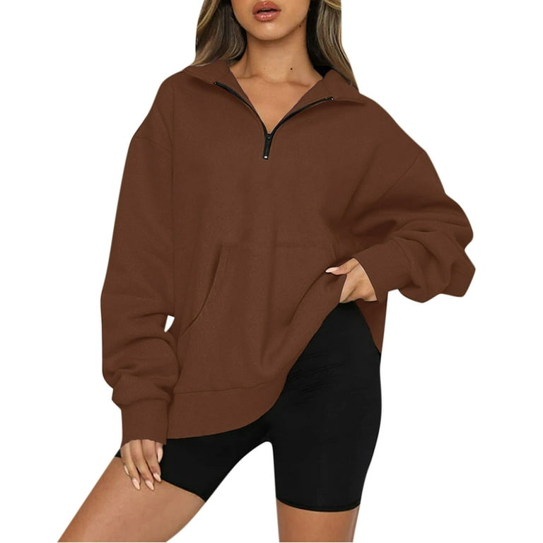 SheIn Women's Basic Long Sleeve Pullover Drawstring Hoodie Sweatshirt with  Pockets, Chocolate Brown, X-Small : : Clothing, Shoes & Accessories