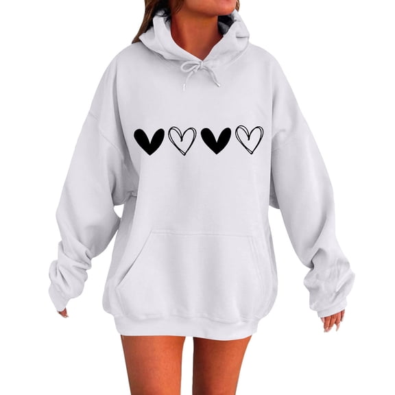 Sweatshirt For Women Oversized Hoodies Winter Cute Sweatshirts Fleece Hooded Pullover Fashion Casual Tops Sweater Trendy Outfits Hoodies For Women