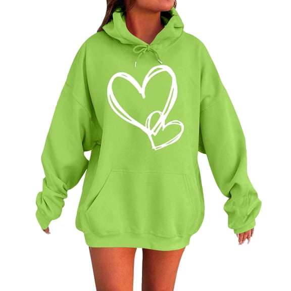 Sweatshirt For Women Oversized Hoodies Winter Cute Sweatshirts Fleece Hooded Pullover Fashion Casual Tops Sweater Trendy Outfits Hoodies For Women