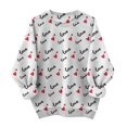 thumbnail image 1 of Sweatshirt For Women Valentines Shirts Love Heart Graphic Long Sleeve Funny Sweater Pullover Tops Festival Red Sweatshirt Hoodies For Women, 1 of 4