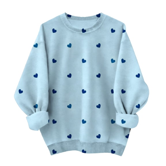 Sweatshirt For Women Valentines Shirts Love Heart Graphic Long Sleeve Funny Sweater Pullover Tops Festival Red Sweatshirt Hoodies For Women