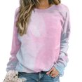 thumbnail image 1 of Sweatshirt For Womens Crewneck Colorful Marble Pattern Hoodies Teen Girls Cute, 1 of 7