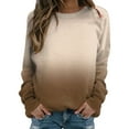 thumbnail image 1 of Sweatshirt For Womens Fashion Top Gradient Print Hooded Pullover Long Sleeve, 1 of 4