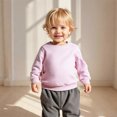 thumbnail image 1 of Sweatshirt Girls Long Sleeve Kids Pink Sweatshirt Oversized Crewneck Sweatshirts Winter Clothes Clothes for Kids 2T, 1 of 1