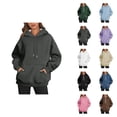 thumbnail image 1 of Sweatshirt Hoodie for Women 2026 Fashion Hooded Sweatshirt with Pockets Hoody Top, 1 of 4