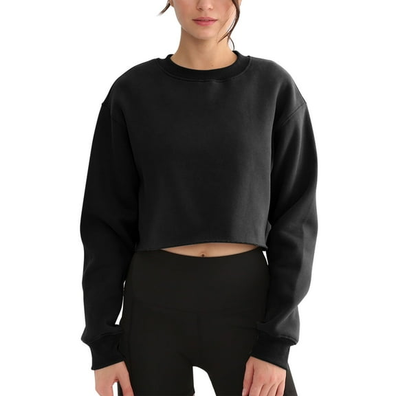Sweatshirt Hoodies for Women Winter Fall Cropped s Pullover Crop Casual Tops Sweatshirts
