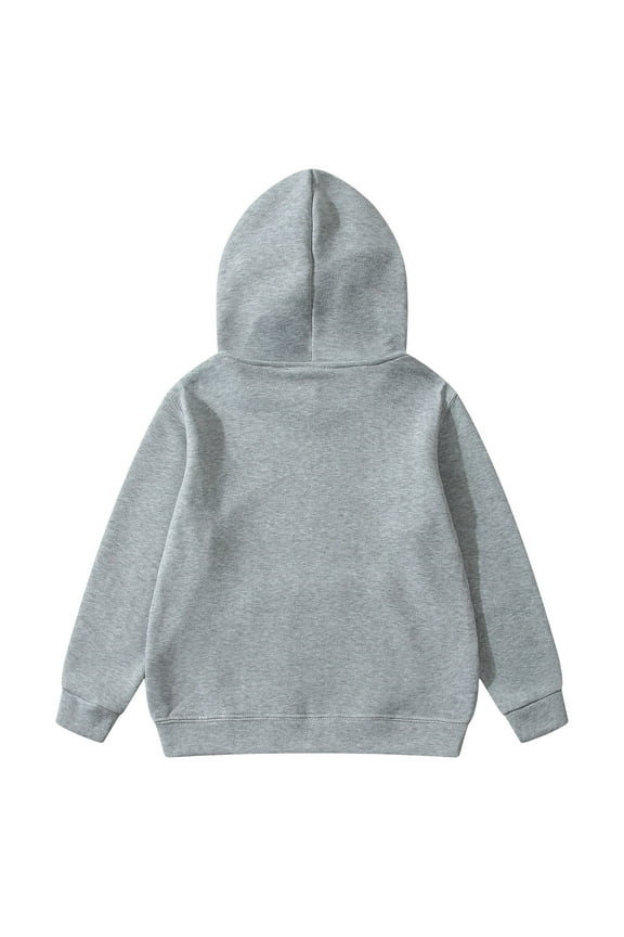 Sweatshirt Kids Pullover Hoodie Sweatshirts Fashion Suitable Leisure Top Baby Clothes Unisex Grey 3,4,6,8,11,13 Years-4,5,8,10,12,14 Years