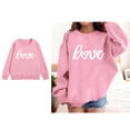 thumbnail image 1 of Sweatshirt Kids Valentines Sweatshirt Long Sleeve Casual Love Letter Print Sweatshirts Crew Neck Pullover Sweatshirt Clothes for 8-9 Years Old Girls, 1 of 4