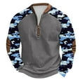 thumbnail image 1 of Sweatshirt Mens Plain Crewneck Sweatshirt Fleece Sweatshirts for Men Fleece Sweatshirt Men Deal of The Day Clearance, 1 of 4
