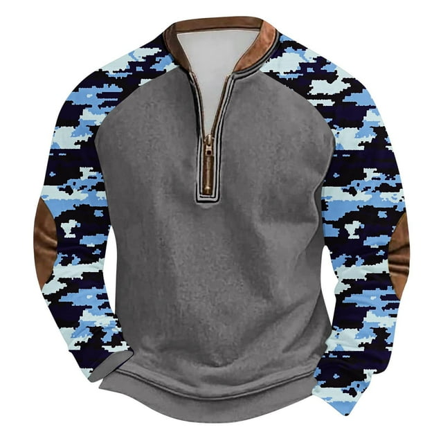 Sweatshirt Mens Plain Crewneck Sweatshirt Fleece Sweatshirts for Men Fleece Sweatshirt Men Deal of The Day Clearance