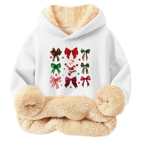 Sweatshirt Sweater for Girls Crewneck Oversized Pullover Cotton Clothes Printed Long Sleeves Tops Casual Fleece Sweater Fall Winter Warm Sweatshirts Kids Hoodies