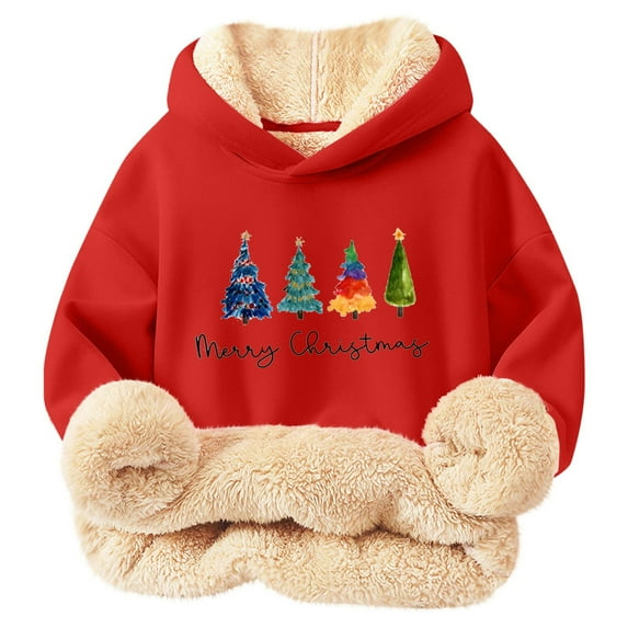 Sweatshirt Sweater for Girls Crewneck Oversized Pullover Cotton Clothes Printed Long Sleeves Tops Casual Fleece Sweater Fall Winter Warm Sweatshirts Kids Hoodies