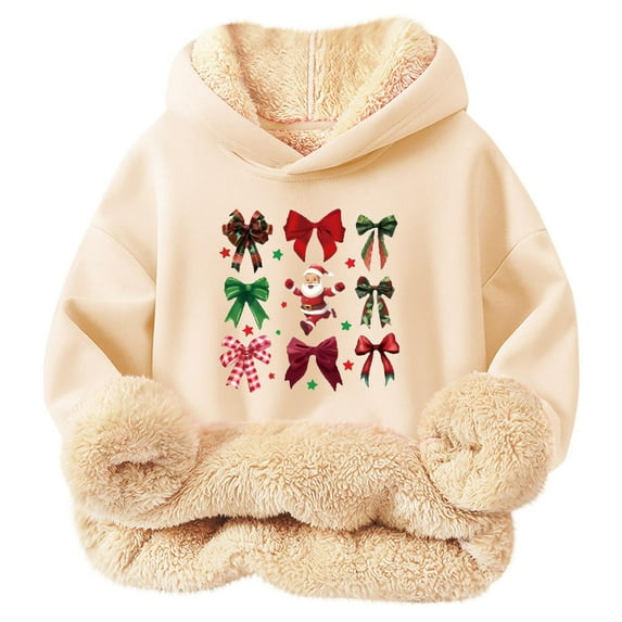 Sweatshirt Sweater for Girls Crewneck Oversized Pullover Cotton Clothes Printed Long Sleeves Tops Casual Fleece Sweater Fall Winter Warm Sweatshirts Kids Hoodies