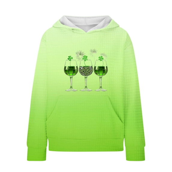 Sweatshirt Sweater for Girls Crewneck Oversized Pullover Cotton Clothes Printed Long Sleeves Tops Casual Fleece Sweater with Pocket Fall Winter Warm Sweatshirts Kids Hoodies