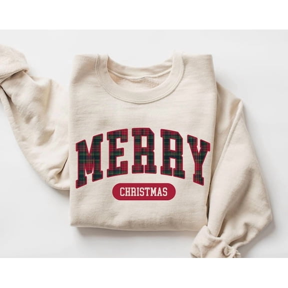 Sweatshirt Tartan Plaid Sweater Ralph Striped Pullover Cozy Holly Jolly Vintage Horse Girl Aesthetic Crewneck, Sweatshirt Size S-5Xl