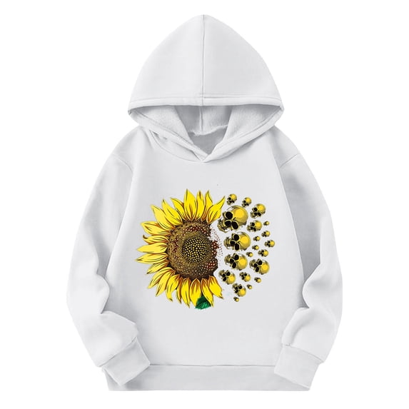 Sweatshirt for Teen Girls Cute Printed Long Sleeves Hoodies Casual Crew Neck Fall Winter Pullover Tops Clothes Comfy Jumper School Warm Girl Sweatshirts