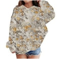 thumbnail image 1 of Sweatshirt Tops for Girls Cute Printed Long Sleeves Hoodies Casual Crew Neck Fall Winter Pullover Tops Clothes Comfy Jumper School Warm Girl Sweatshirts, 1 of 6