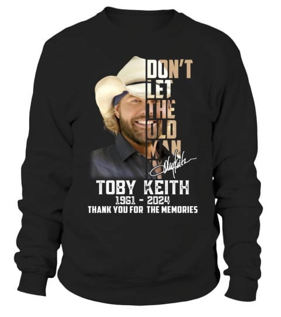 Sweatshirt Unisex Toby Keith Anniversary 19612024 BK