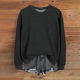 thumbnail image 1 of Sweatshirt For Women Tops Casual Raglan Long Sleeve Crew Neck Pullover Sweatshirt Casual Solid Color Tops Lined Shirt Women Dressy Womens Hoodie Fitted Zip up Sweatshirt Cute Fall Active Wear Women, 1 of 7