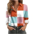 thumbnail image 1 of Sweatshirt For Women Trendy Striped Sweatshirt Women Blue Fall Sweaters For Women Pumpkin Crewneck Sweatshirts Women Cute Long Sleeve Tops For Women Trendy, 1 of 6