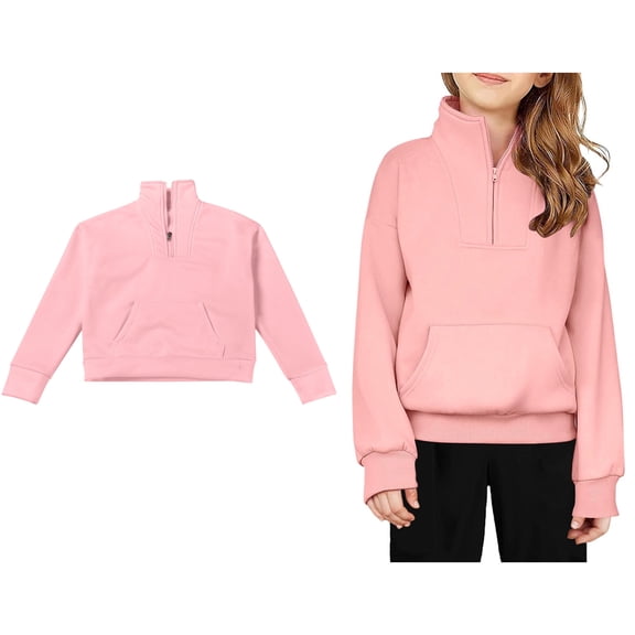 Sweatshirt for Boys Long Sleeve Pink Sweatshirt Girls Pullover Crewneck Blouse Shirt Tops Fall Clothes Girls 9-10 Years Clothes Boys Girls Fashion