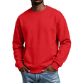thumbnail image 1 of Sweatshirt for Men Fall Winter Trendy Casual Crewneck Long Sleeve Multi Pocket Lounge Workout Pullover Sweatshirts,Size S-2XL, 1 of 8