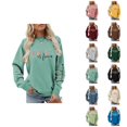 thumbnail image 1 of Sweatshirt for Women 2026 Casual Fall Winter Long Sleeve Crewneck Graphic Sweat Shirts Pullover Tops, 1 of 4