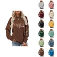 thumbnail image 1 of Sweatshirt for Women 2026 Long Sleeve Fashion Crewneck Graphic Pullover Sweat Shirt Tops, 1 of 4
