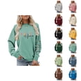 thumbnail image 1 of Sweatshirt for Women 2026 Long Sleeve Fashion Crewneck Graphic Pullover Sweat Shirt Tops, 1 of 4