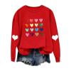 Sweatshirt for Women Casual Loose Valentines Day Printed Pullover ...